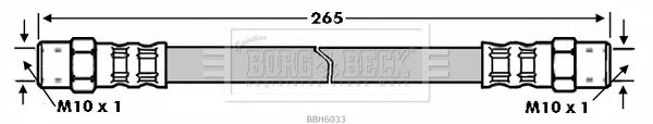 BORG & BECK stabdžių žarnelė BBH6033